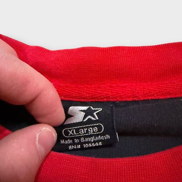 Vtg Nebraska Huskers Starter Shirt XL Red NCAA College Football Y2K Baggy Gorp - Picture 10 of 11